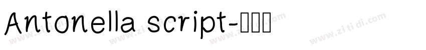 Antonella script字体转换